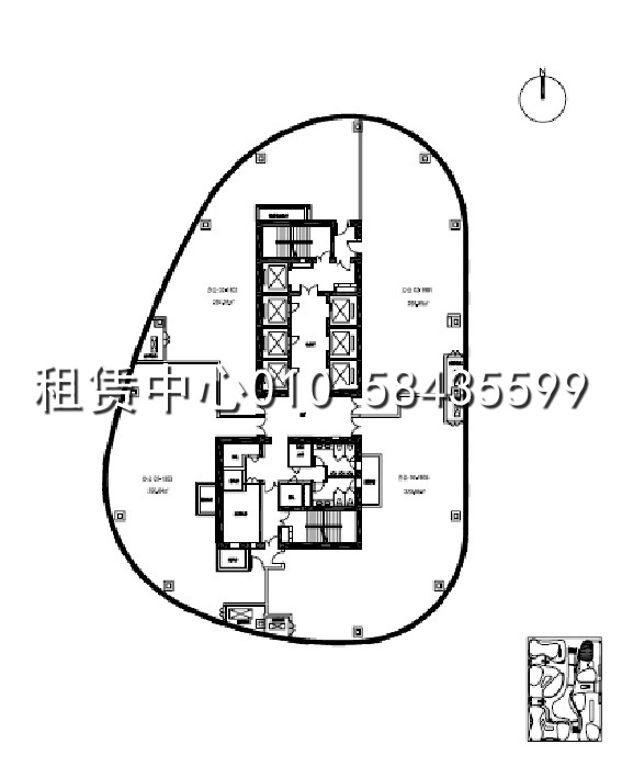 三里屯SOHOB座平面图